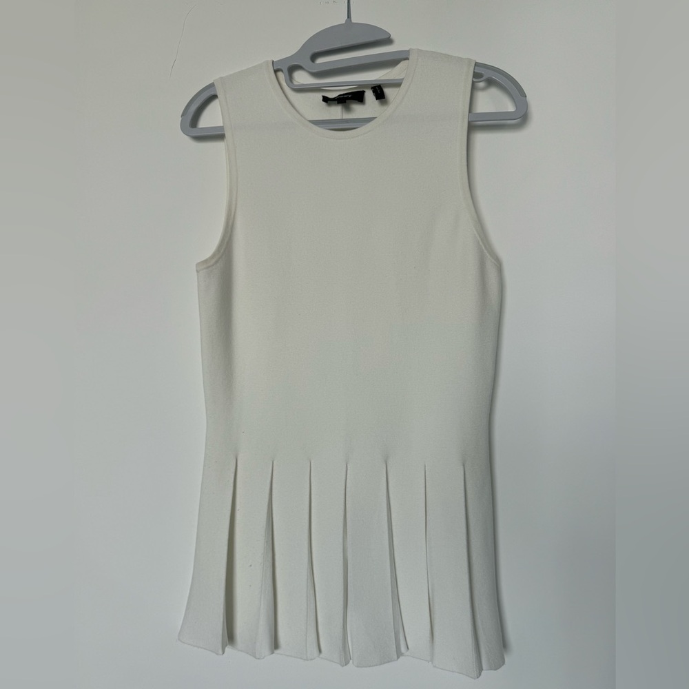 THEORY peplum white top